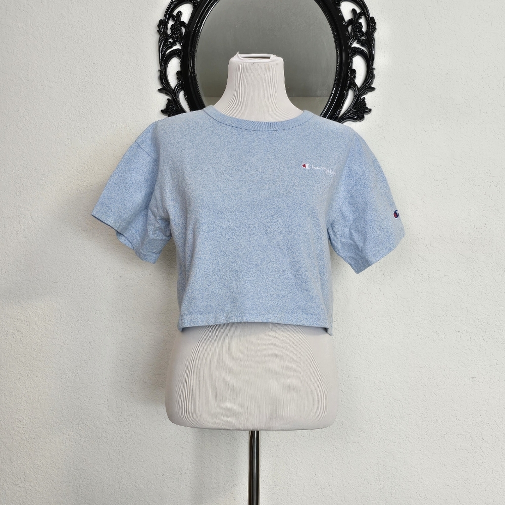 Champion Blue Cropped Tshirt